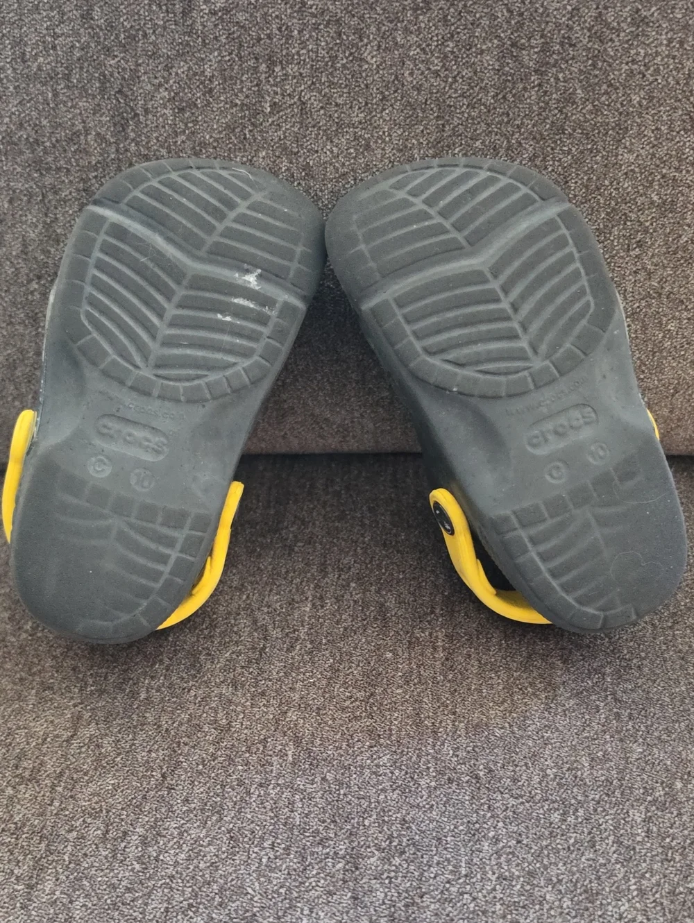 CROCS Kids Batman Sandals - Black and Yellow